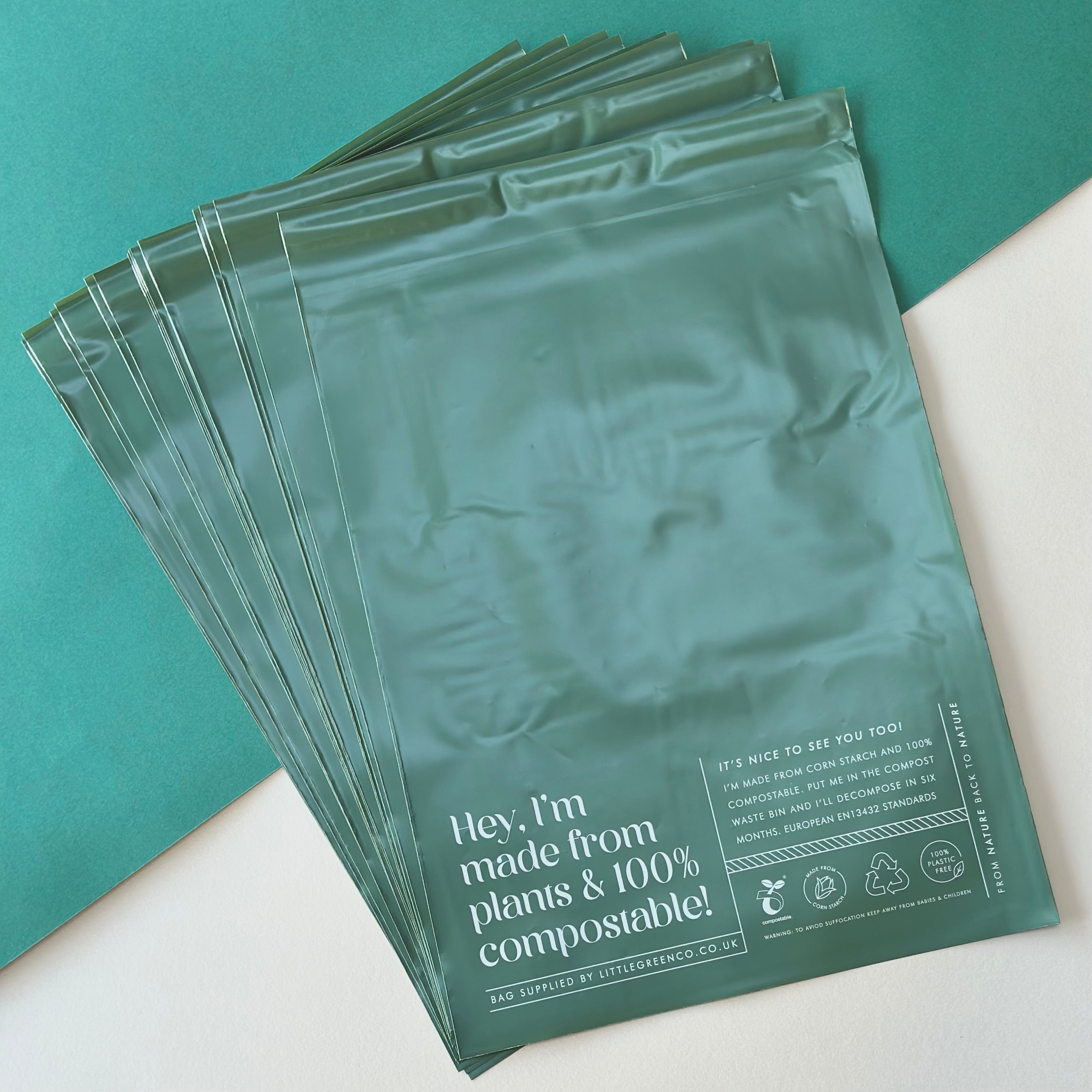 Eco-Friendly Compostable Mailing bags 100% cornstarch