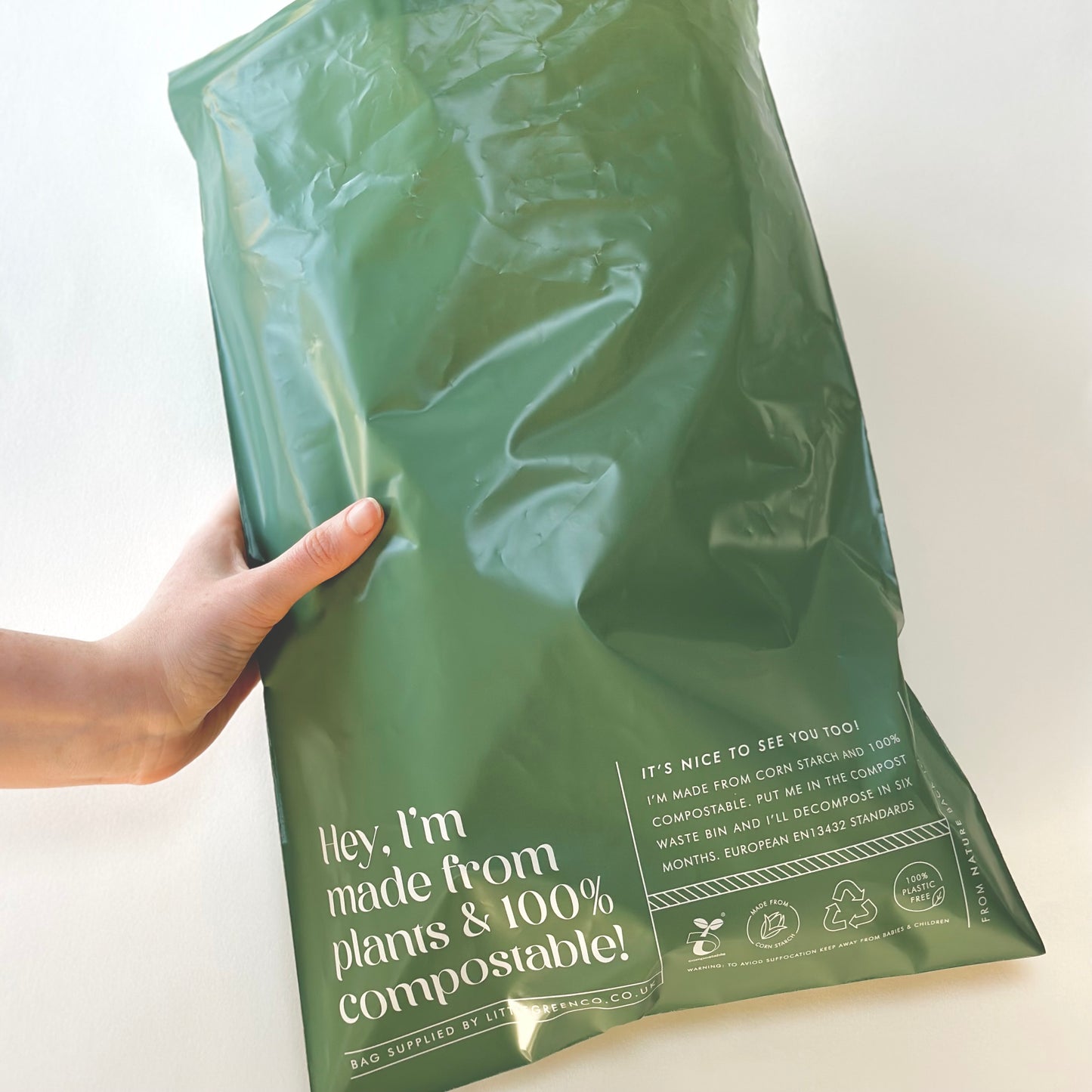 Eco-Friendly | Compostable Mailing bags - 100% cornstarch