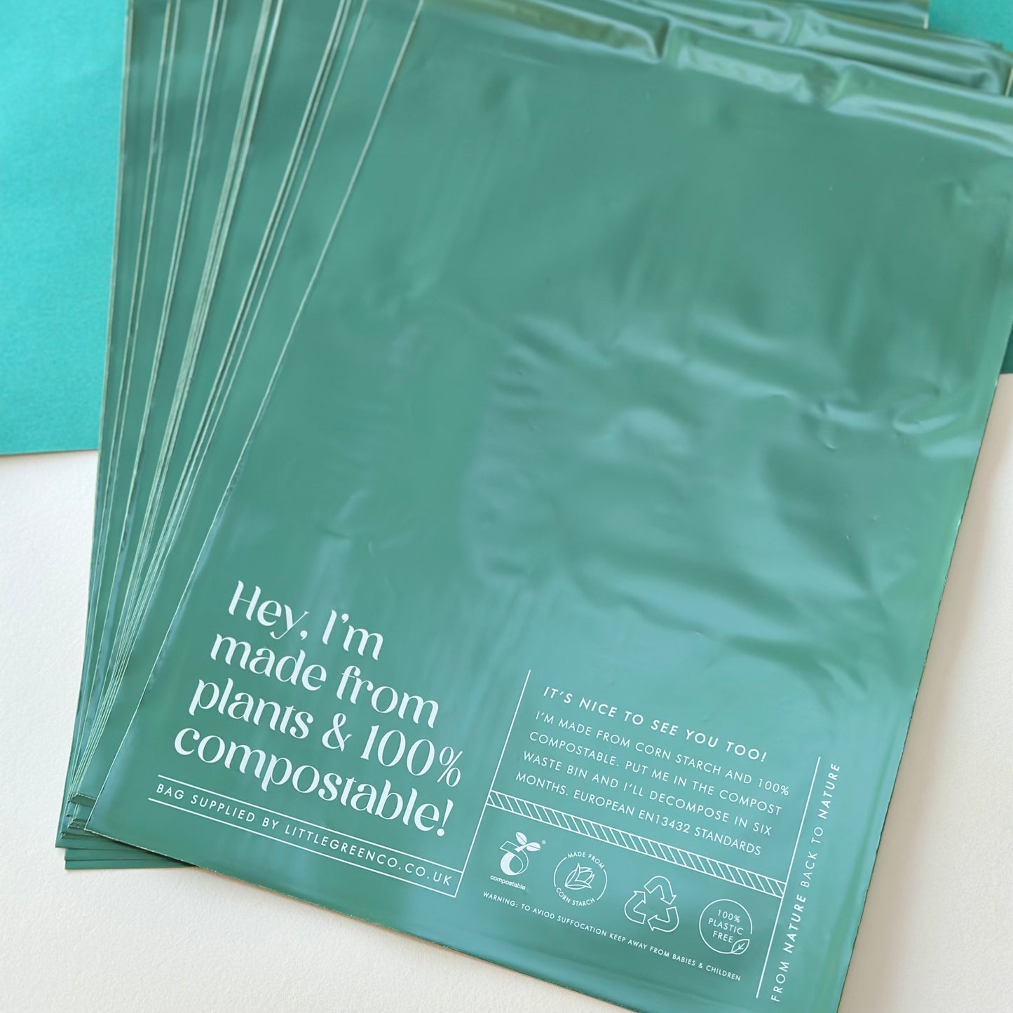 Eco-Friendly | Compostable Mailing bags - 100% cornstarch