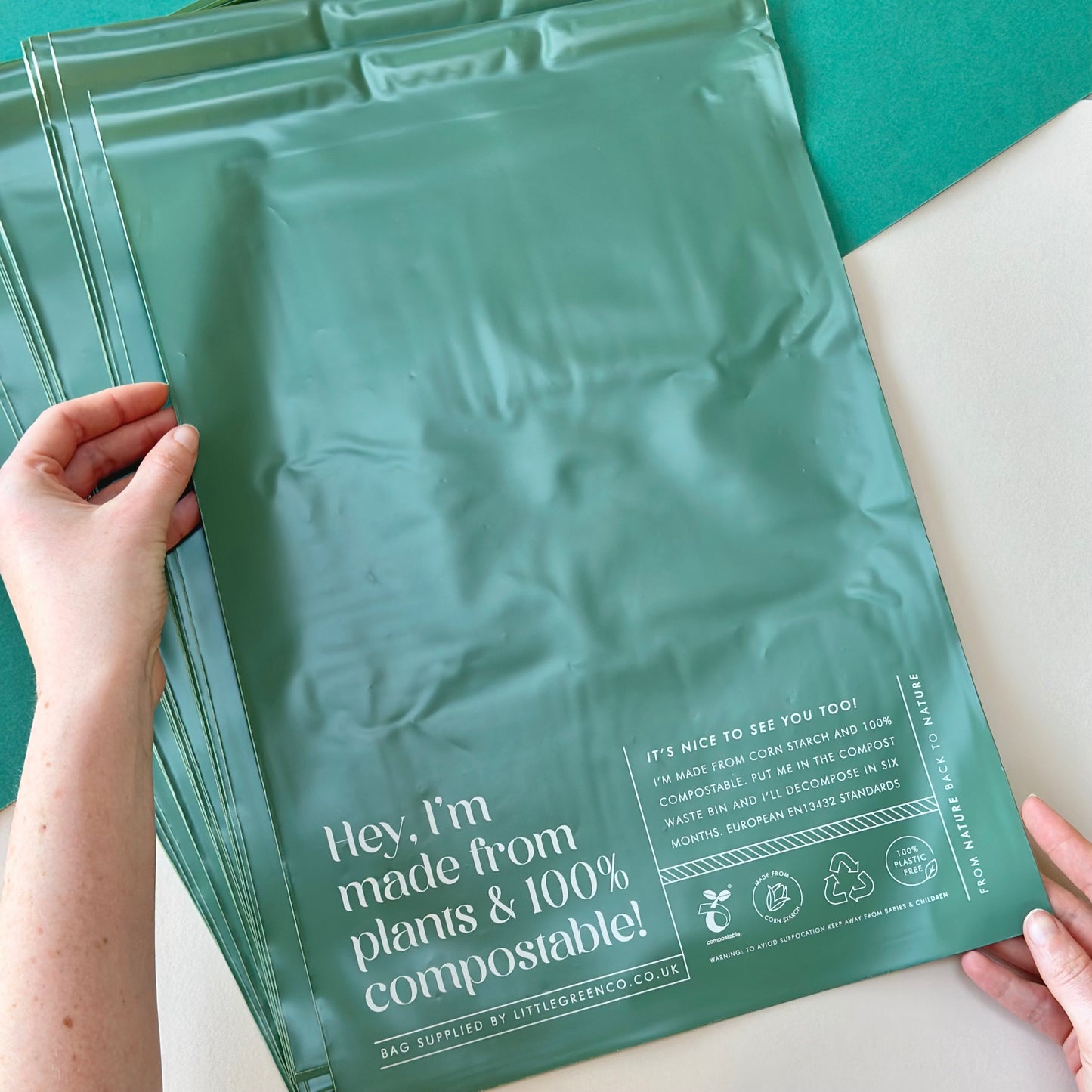 Eco-Friendly | Compostable Mailing bags - 100% cornstarch