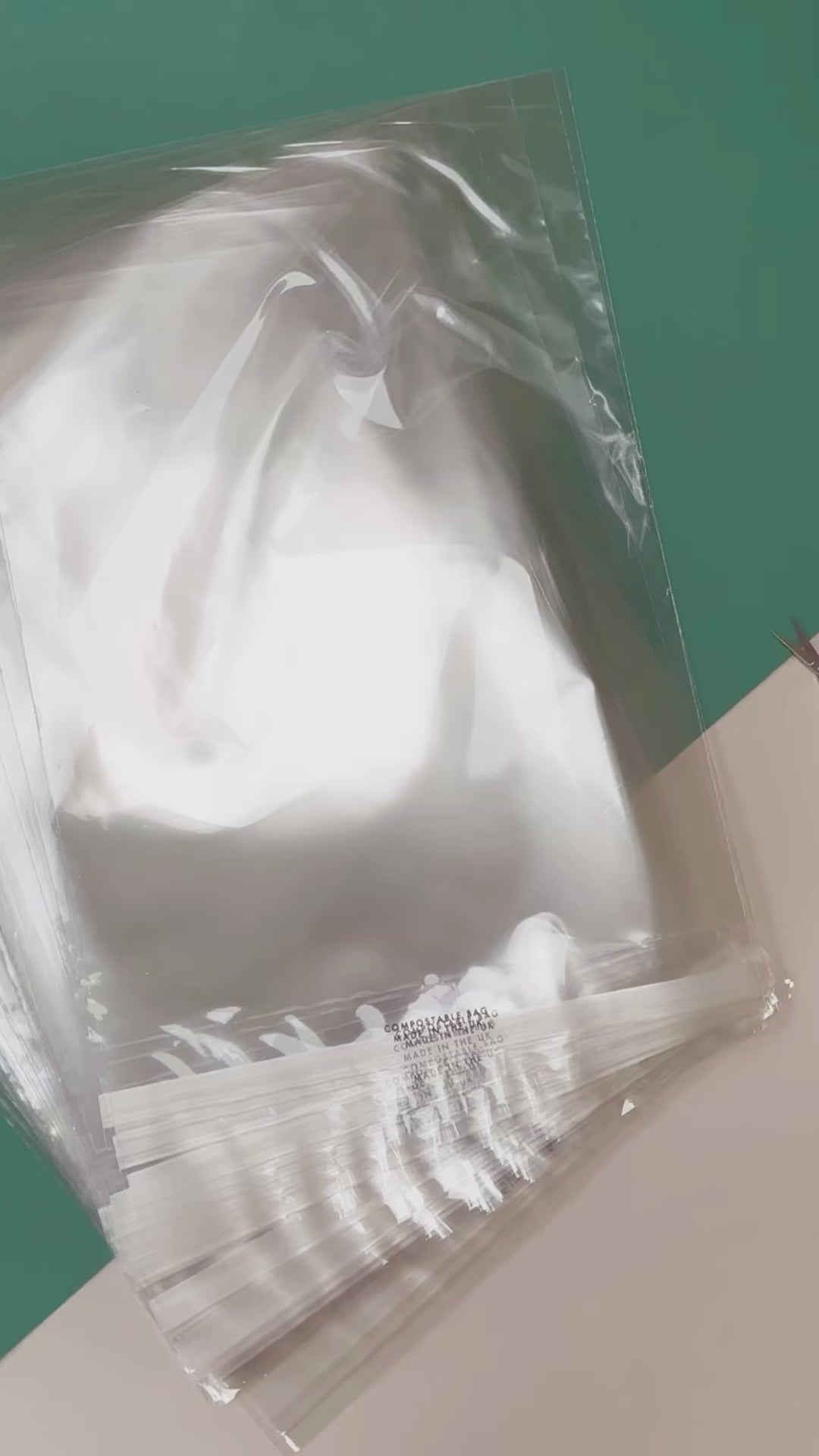 A3 Biodegradable / compostable cello bags littlegreenco