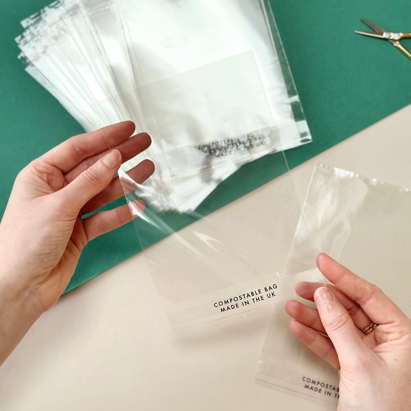 C6 Biodegradable / compostable cello bags