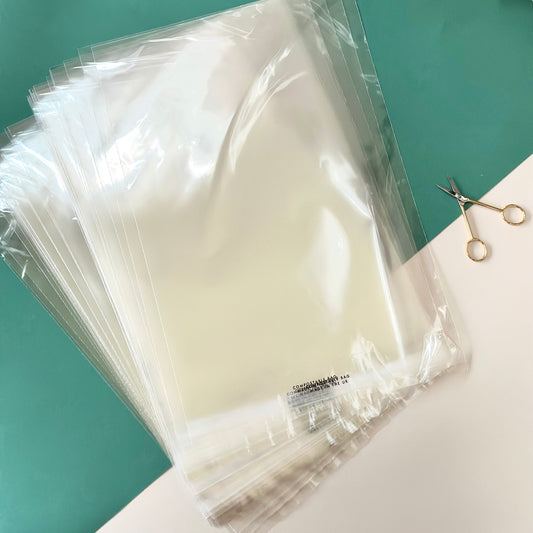 A3 Biodegradable / compostable cello bags